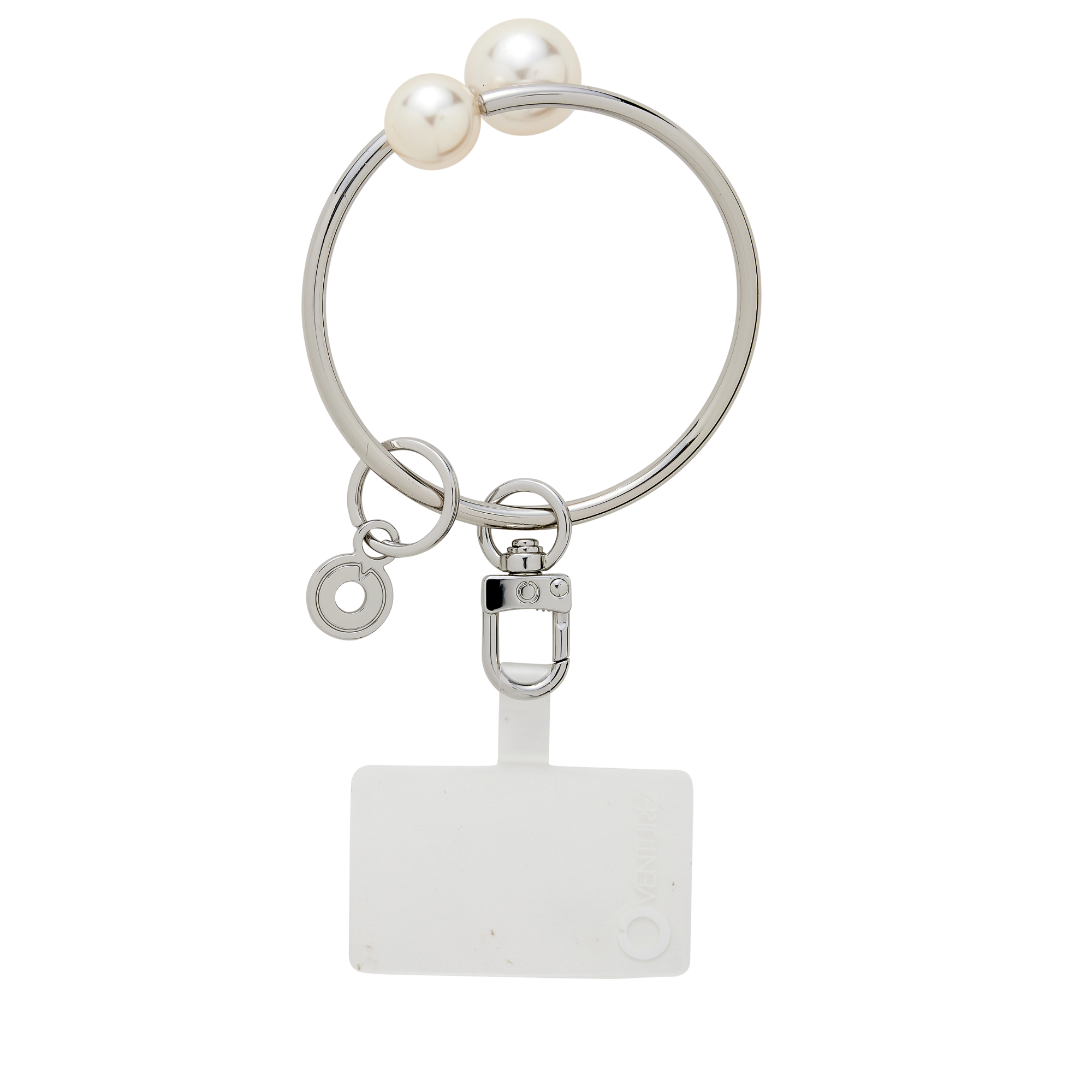 Phone Bangle Wristlet – Silver & Pearl | Oventure® Phone Bangle Wristlet – Silver & Pearl | Oventure®