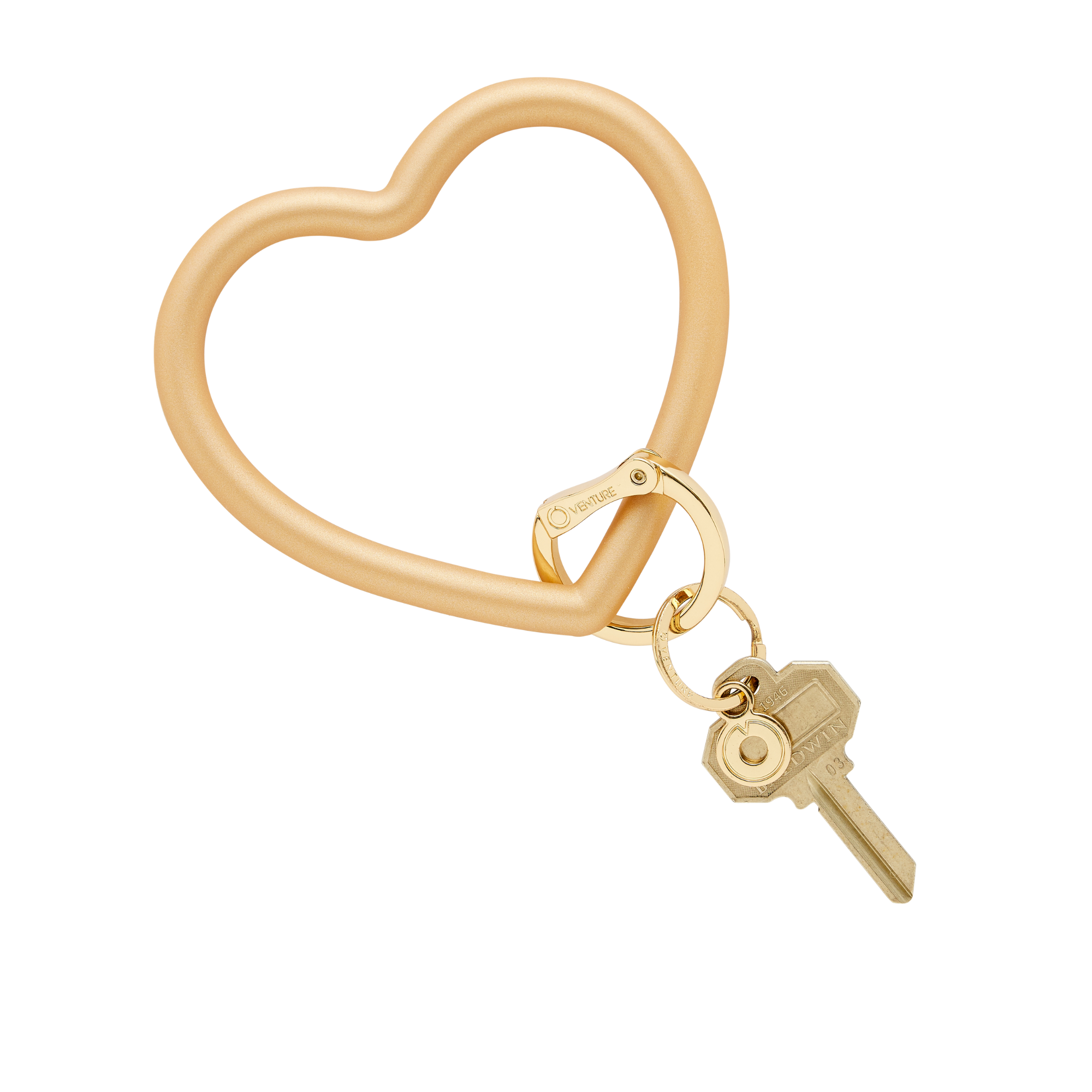 Stylish Gold Heart Keychain Bracelet – Ideal Gift Idea | Oventure Stylish Gold Heart Keychain Bracelet – Ideal Gift Idea | Oventure