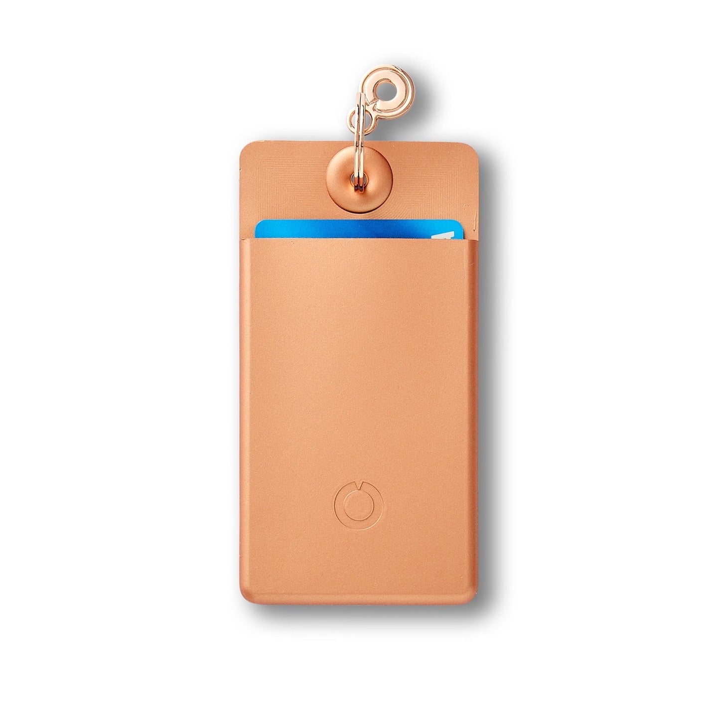 Rose Gold ID Case: Cards, cash, ID holder backside view