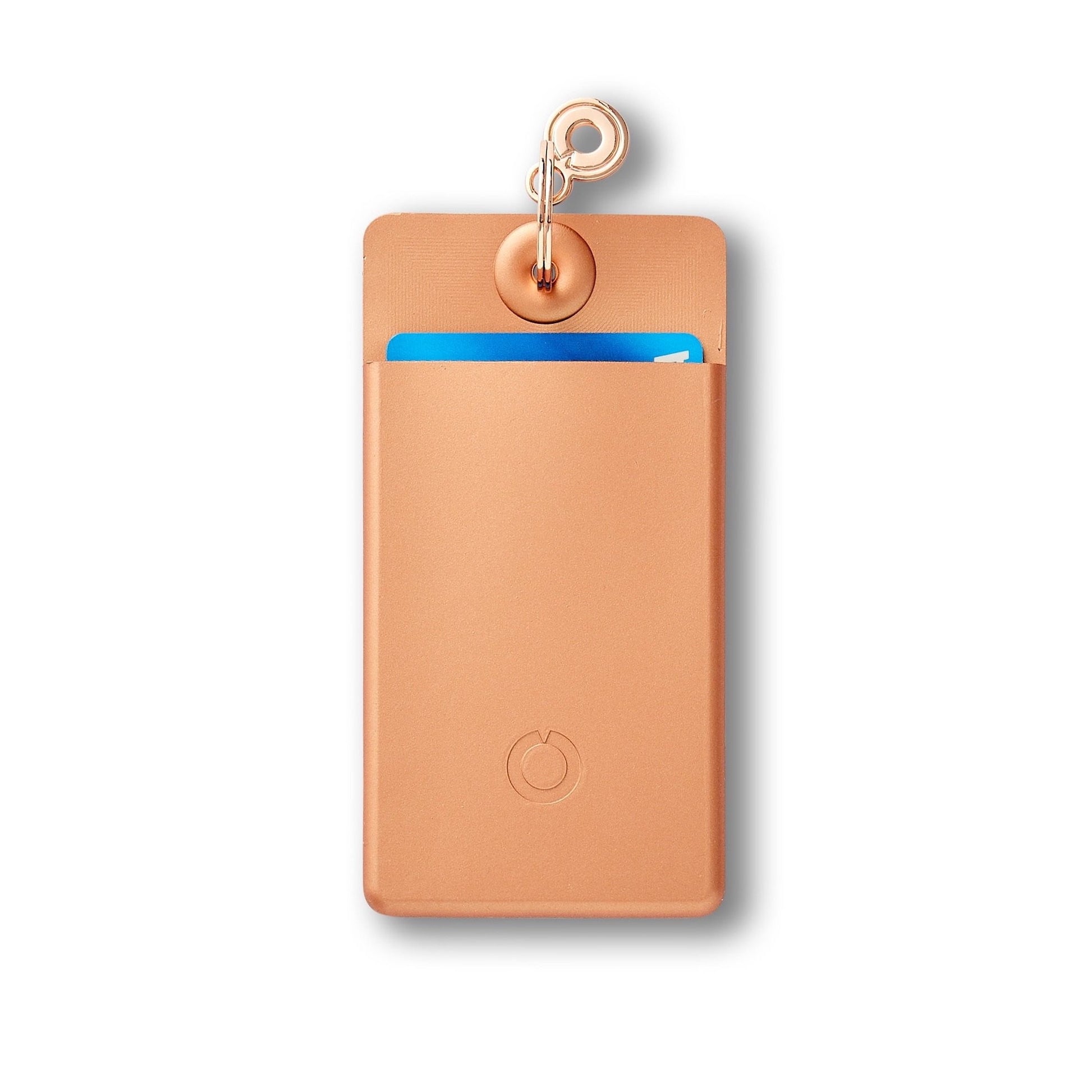 Rose Gold ID Case: Cards, cash, ID holder backside view