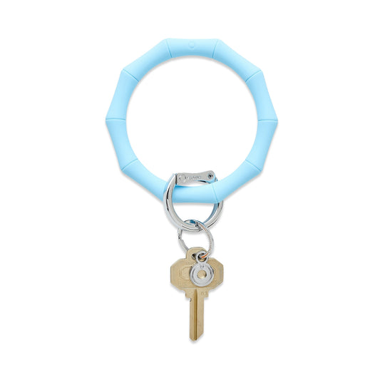 Sweet Caroline Blue Bamboo - Silicone Big O Key Ring - Oventure