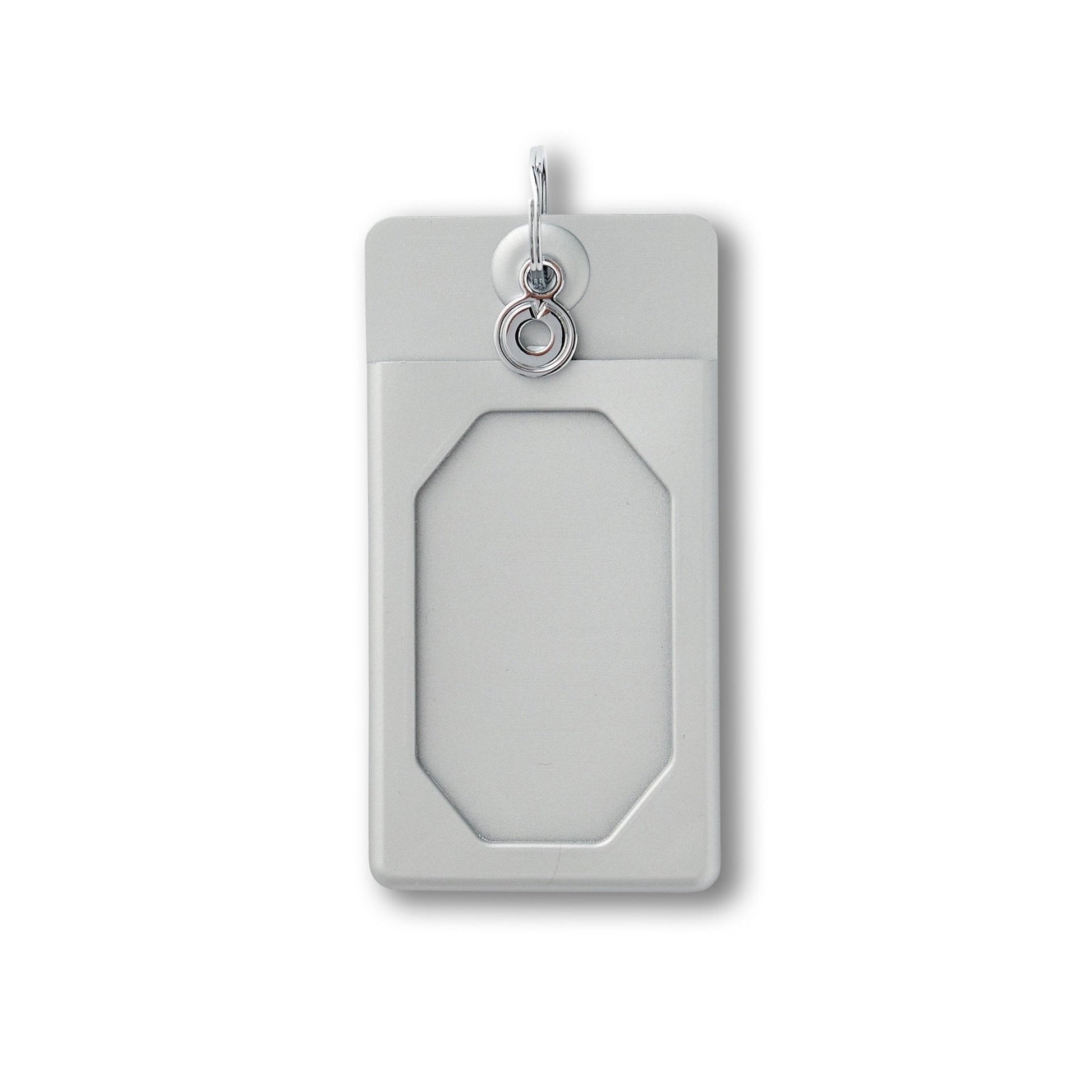 Sleek silver ID case for secure cards.