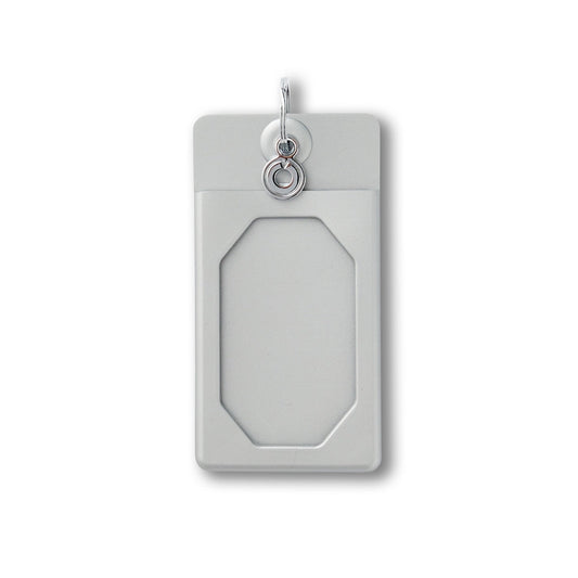 Sleek silver ID case for secure cards.