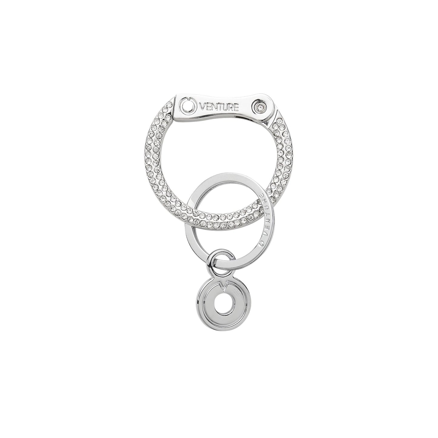 Signature locking clasp with faux diamond stones