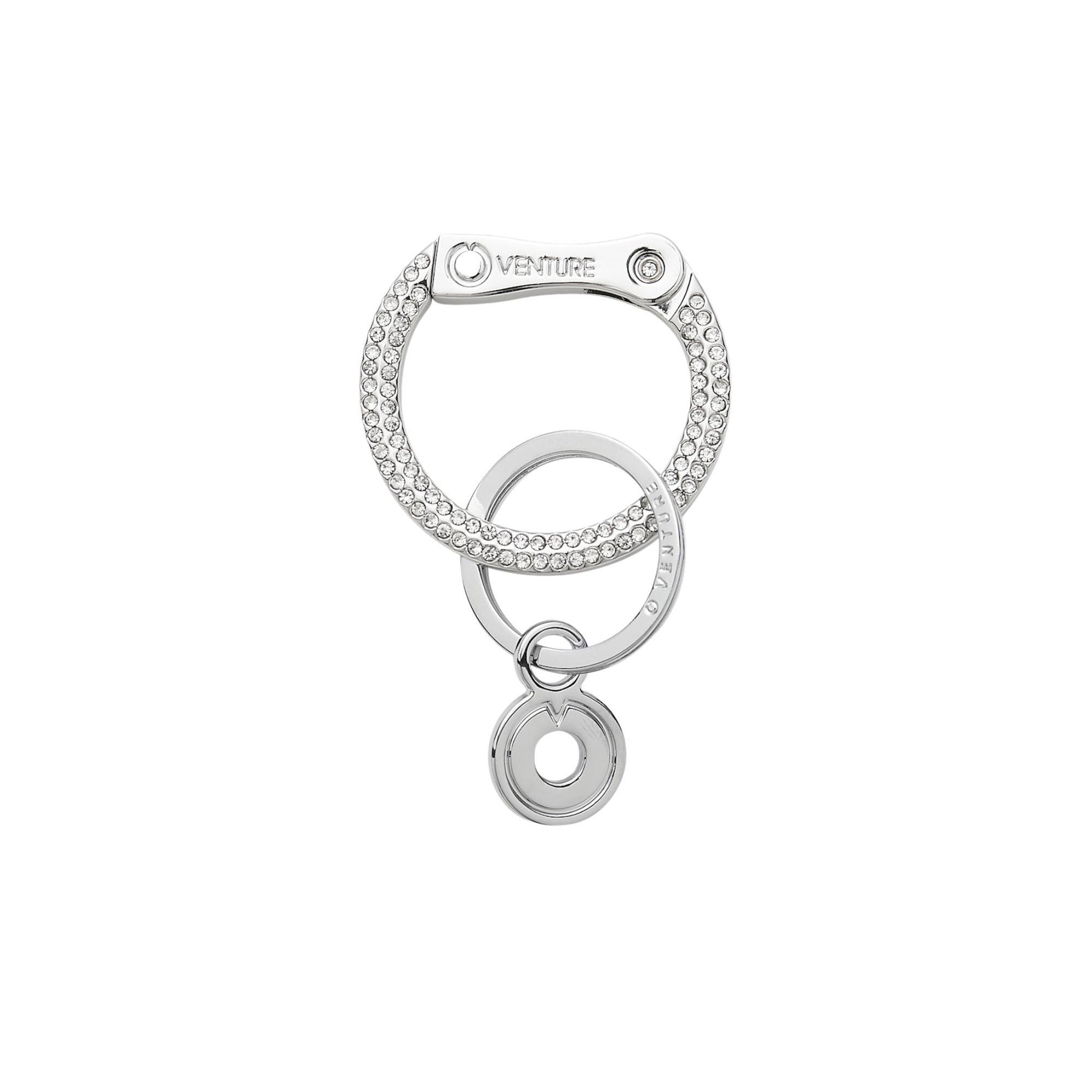 Signature locking clasp with faux diamond stones