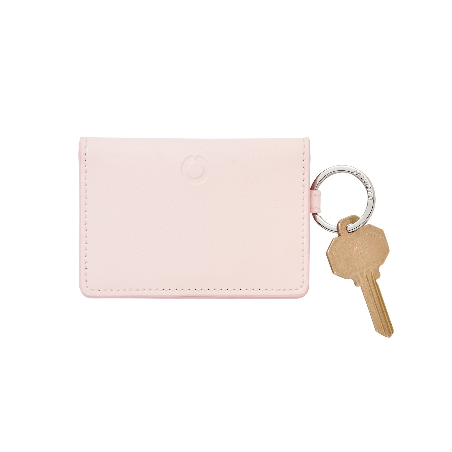 Keychain wallet in light pink. Can also be used as an ID case for nurses, grad gifts