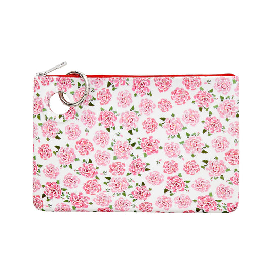Large Pouch in Fifty States Pink Silicone, water-resistant