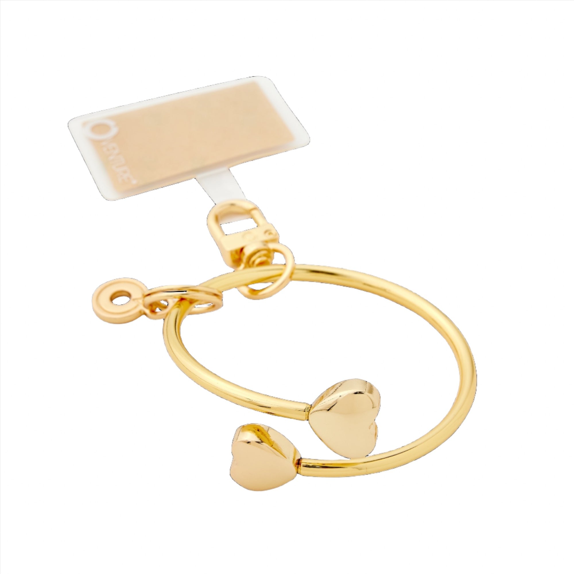 Phone Bangle Wristlet – Gold Hearts | Oventure®