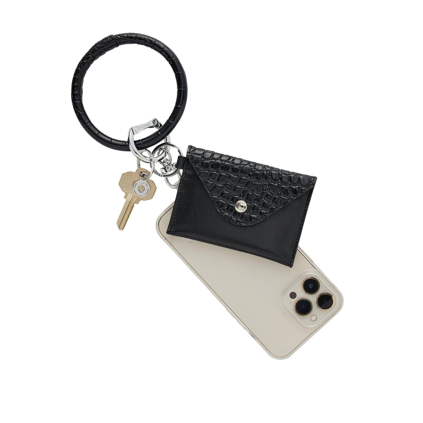3-in-1 Black Leather Mini Envelope Set - Oventure Edit alt text