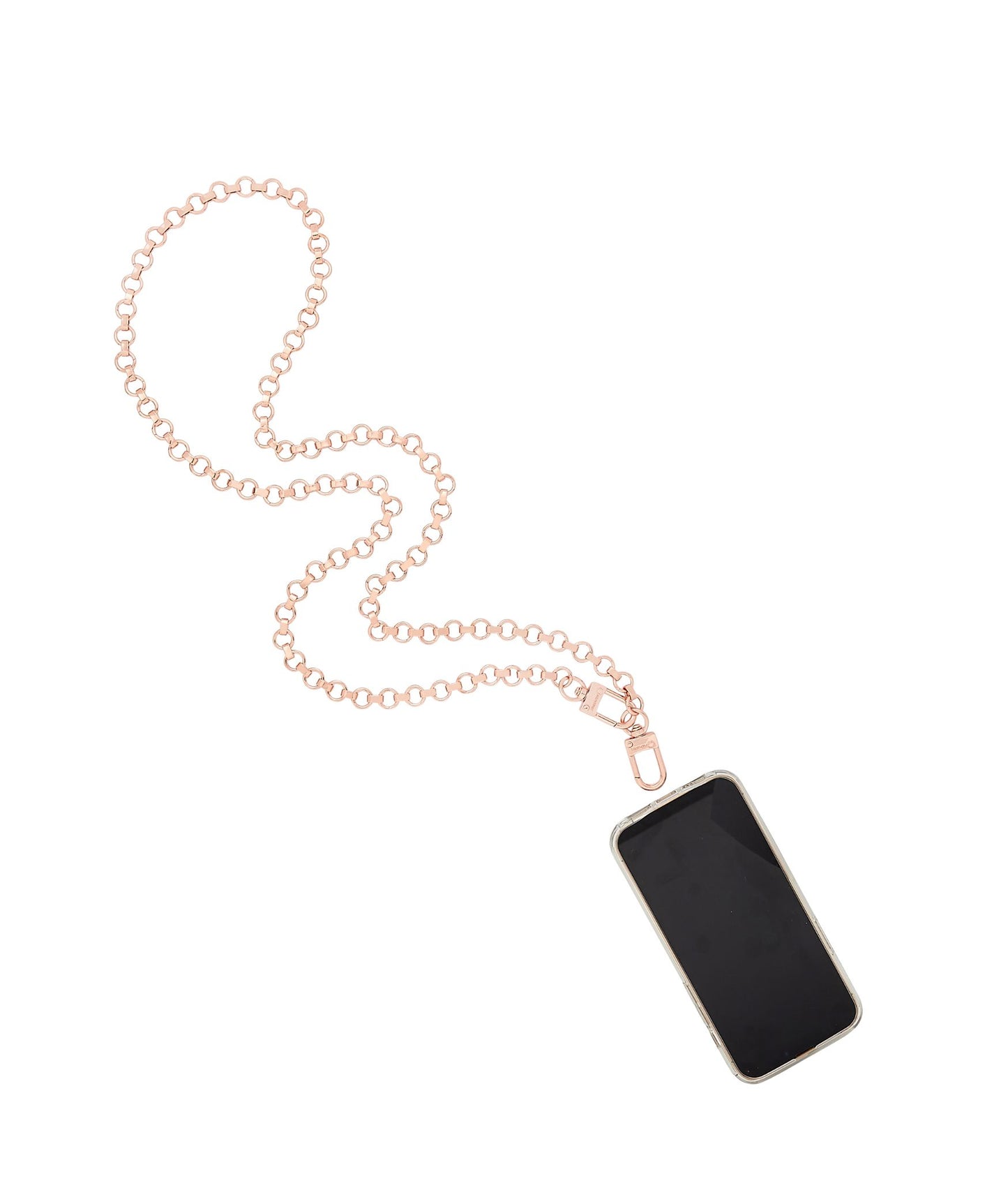 Stylish Rose Gold Phone Crossbody chain.