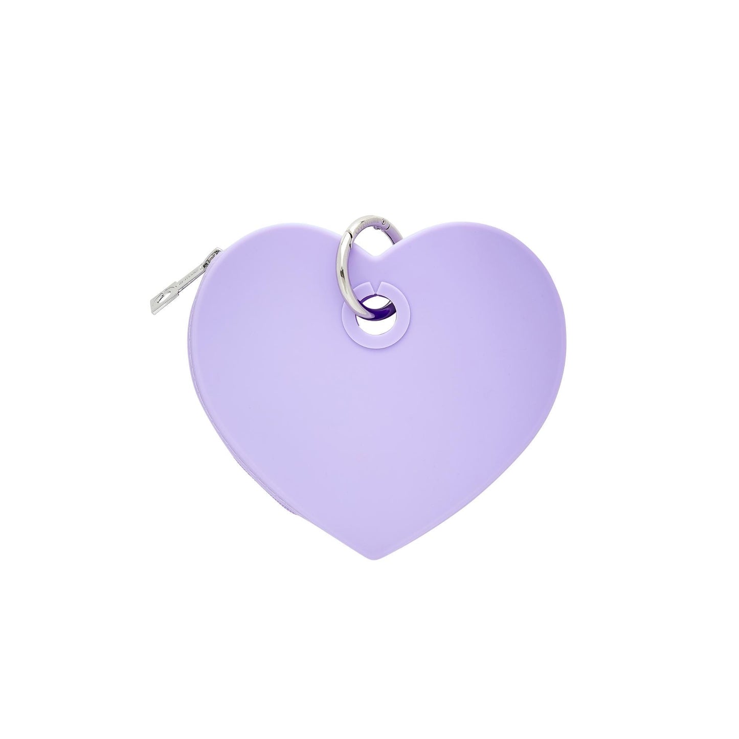 Stylish heart pouch for essentials on-the-go in lilac
