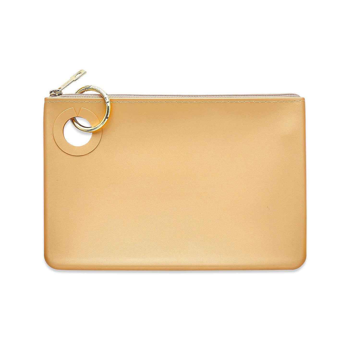 Stylish Large Pouch in Gold silicone.