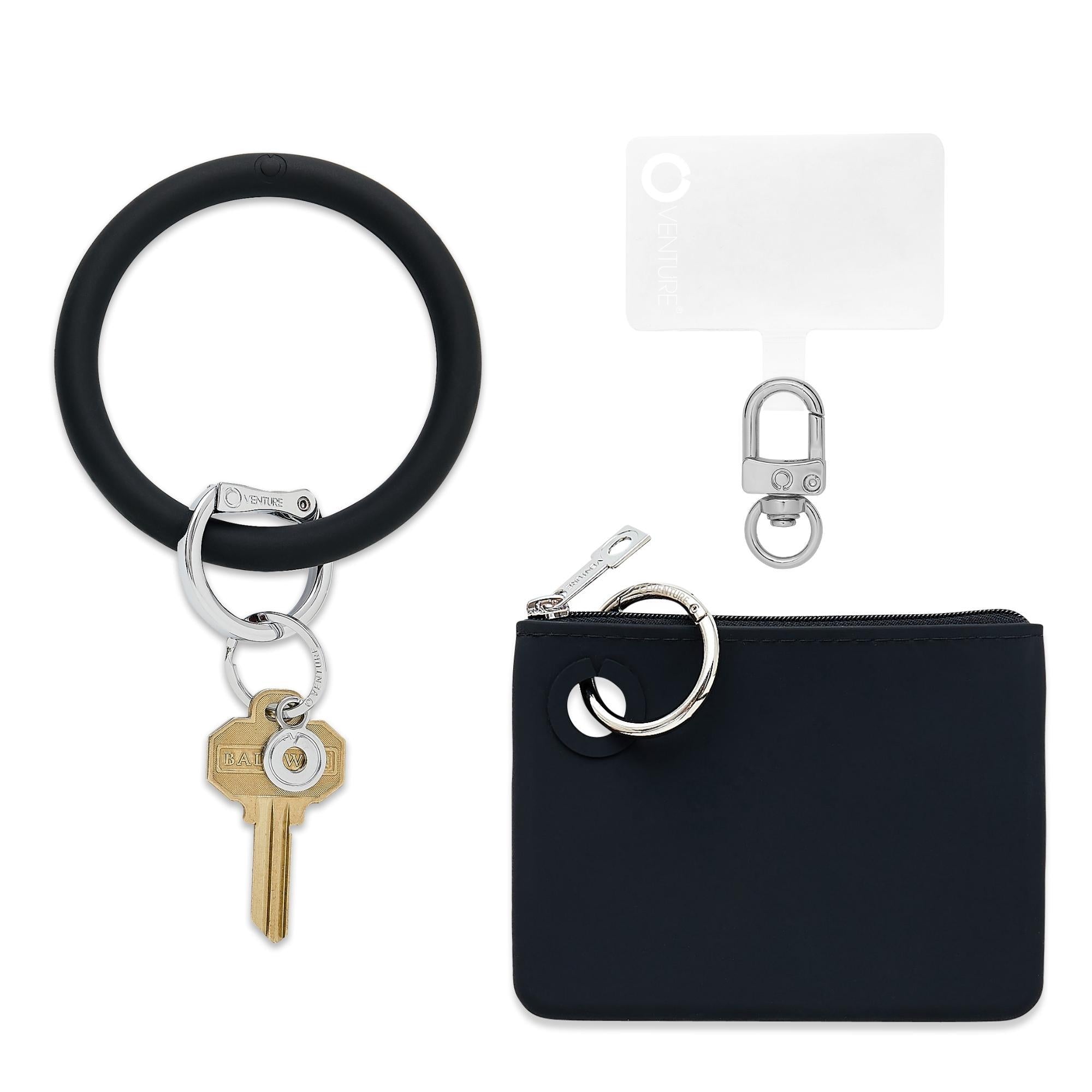 Silicone Key Ring + Mini Pouch
