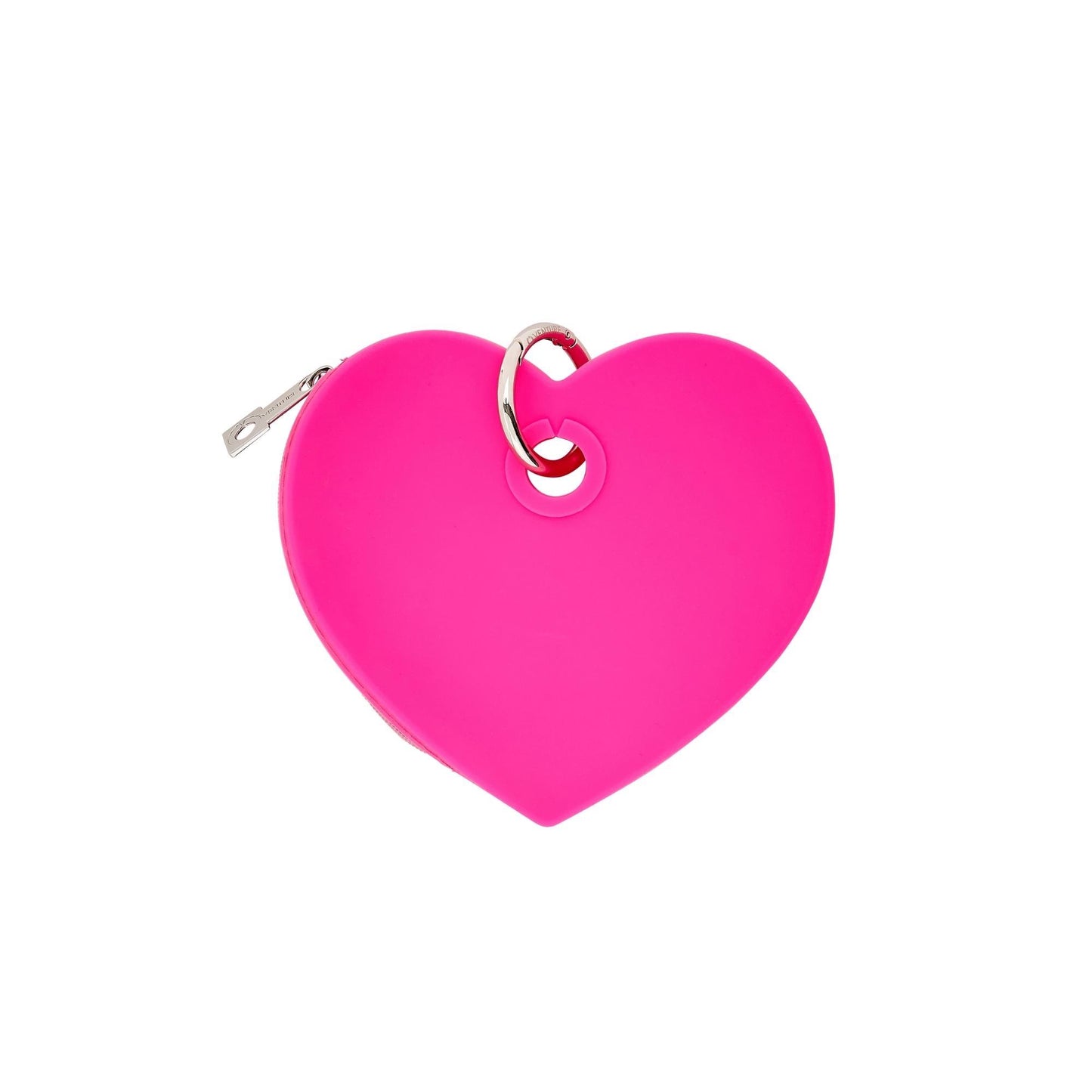 Heart Pouch in smooth, waterproof silicone.