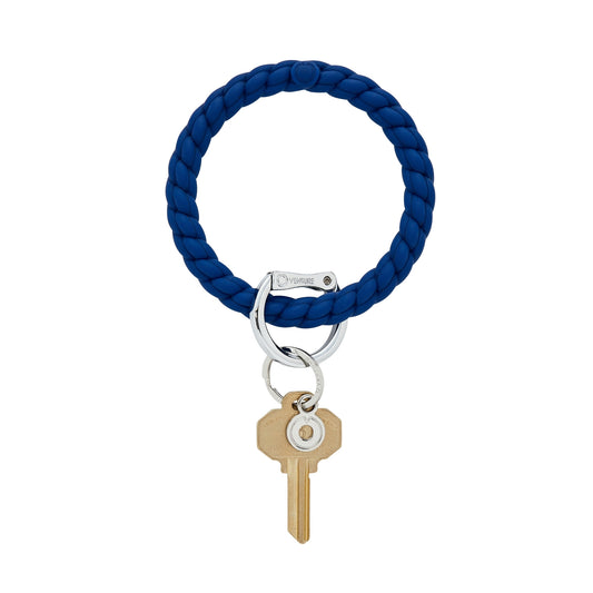 Silicone Big O® Key Ring - Midnight Navy Braided