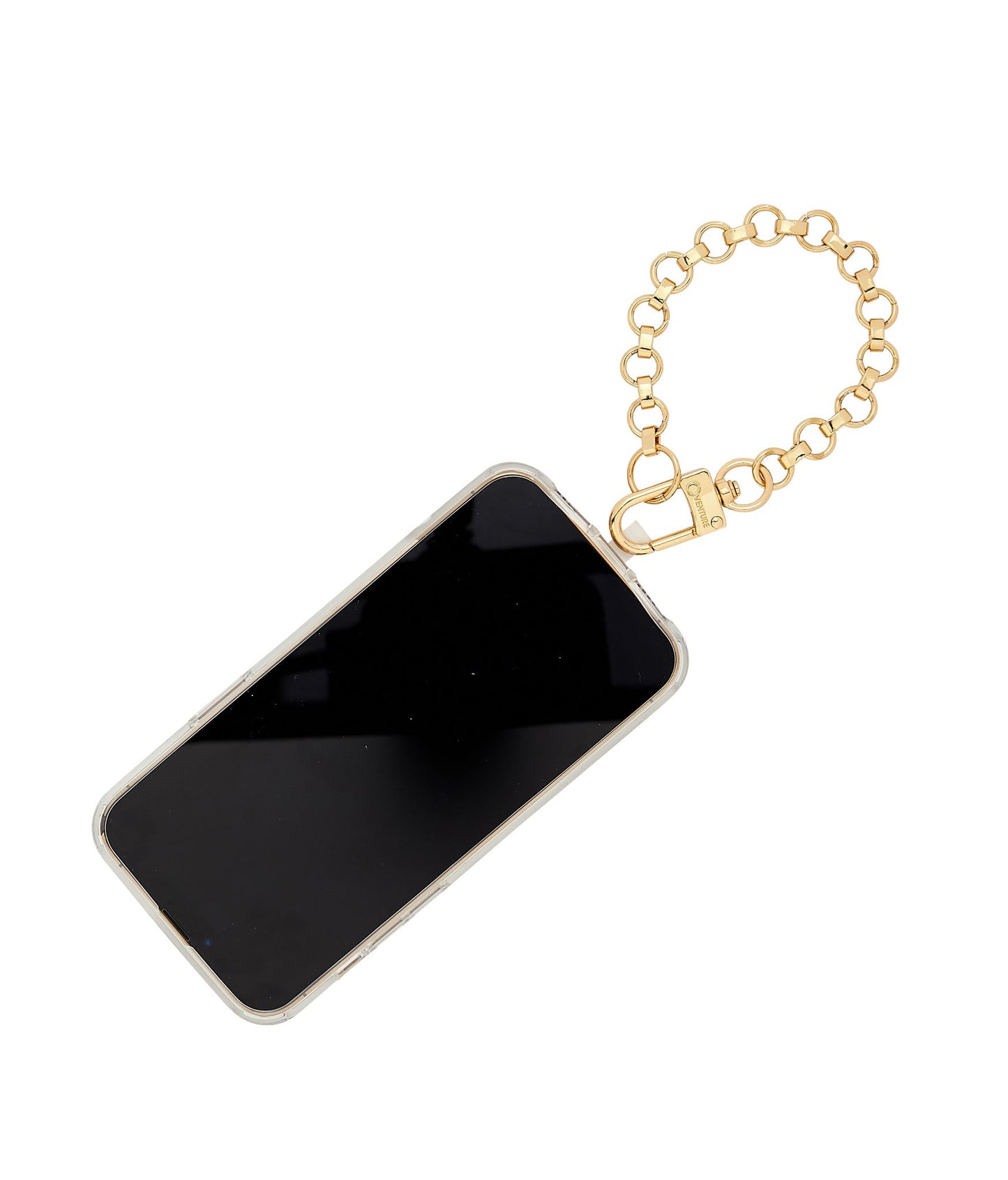 Gold Chain Phone Charm for stylish convenience.
