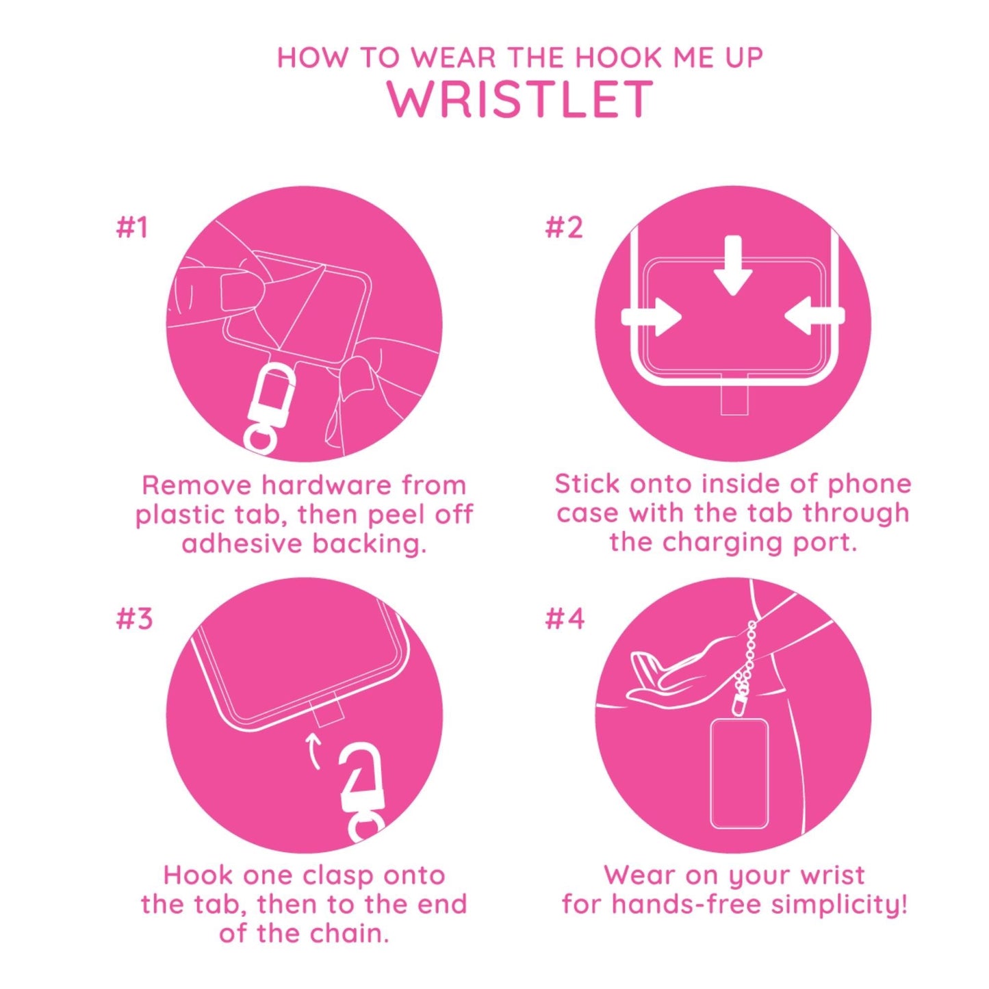 Instructions for mixed metal phone charm.