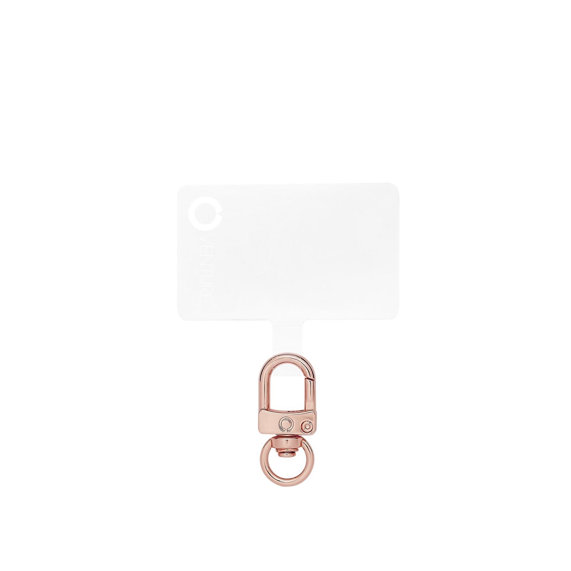 Rose Gold Phone Tab: Universal Connector for hands-free cell phone use.