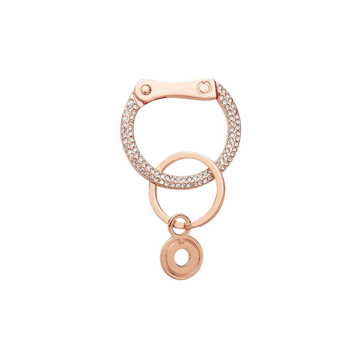 Rose Gold Jeweled Locking Clasp- back