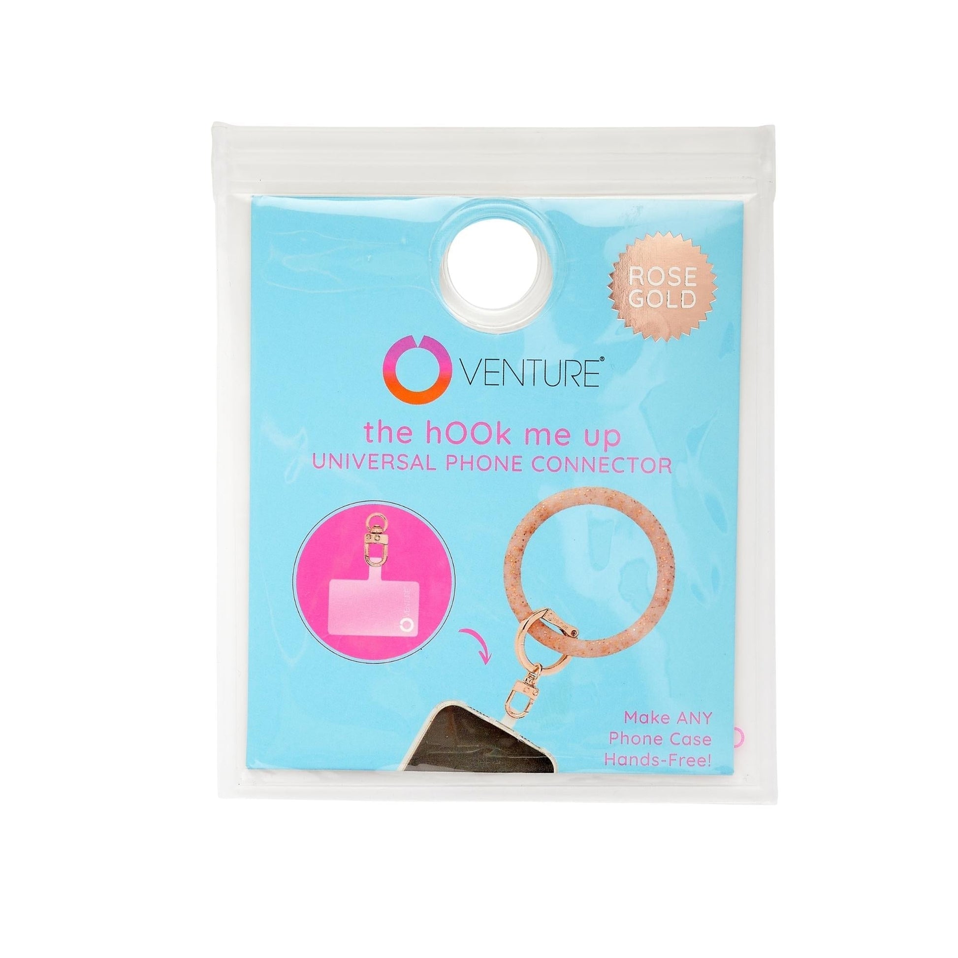Rose Gold Universal Phone Connector for hands-free calling in rose gold.