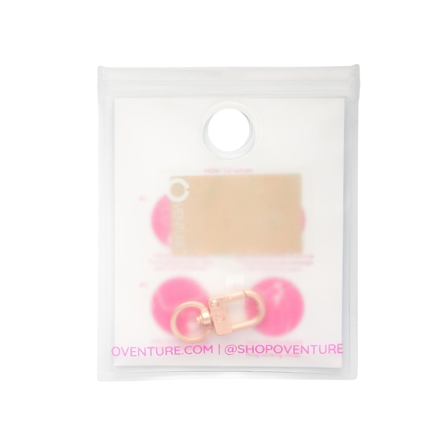 Rose Gold Universal Phone Connector for hands-free calling.
