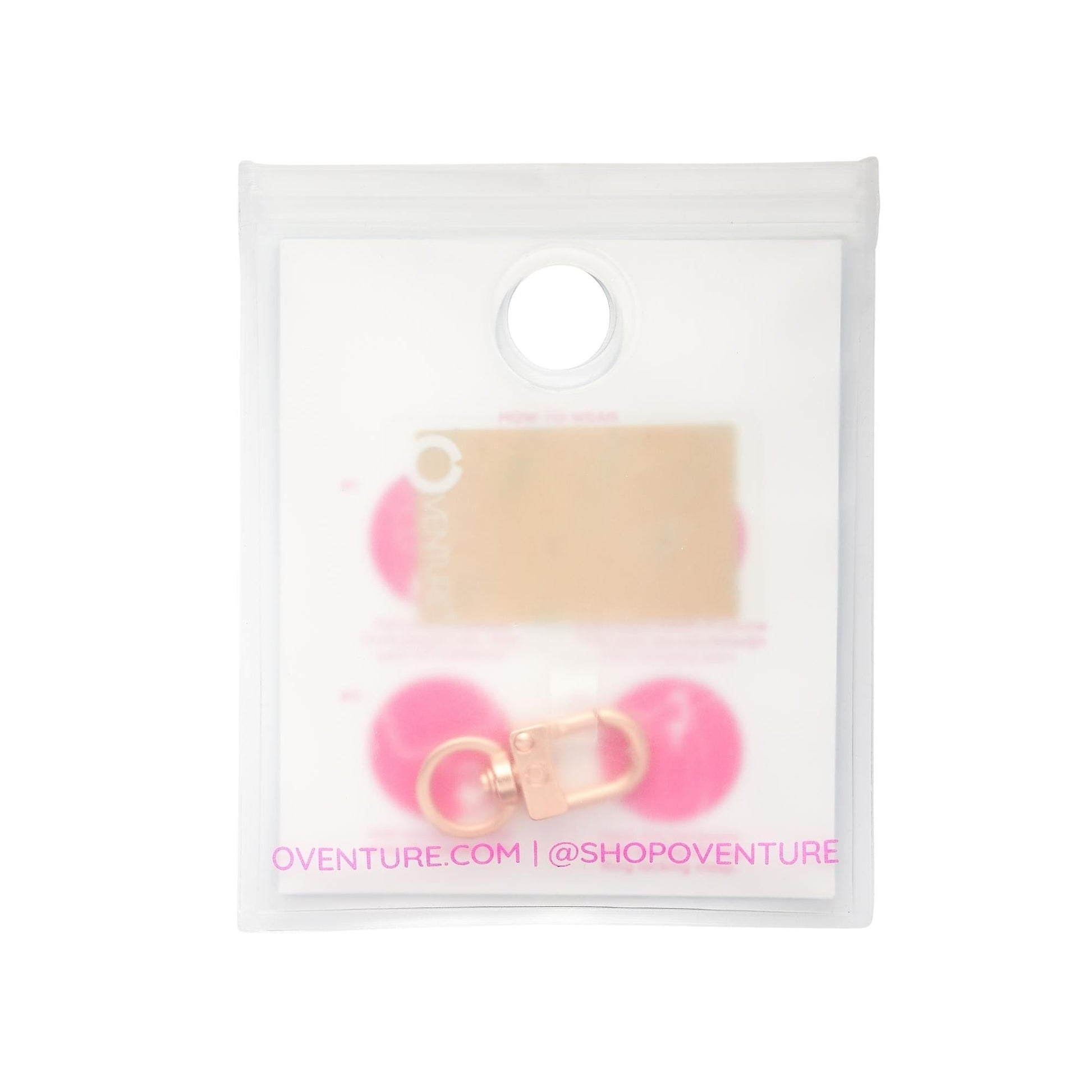 Rose Gold Universal Phone Connector for hands-free calling.