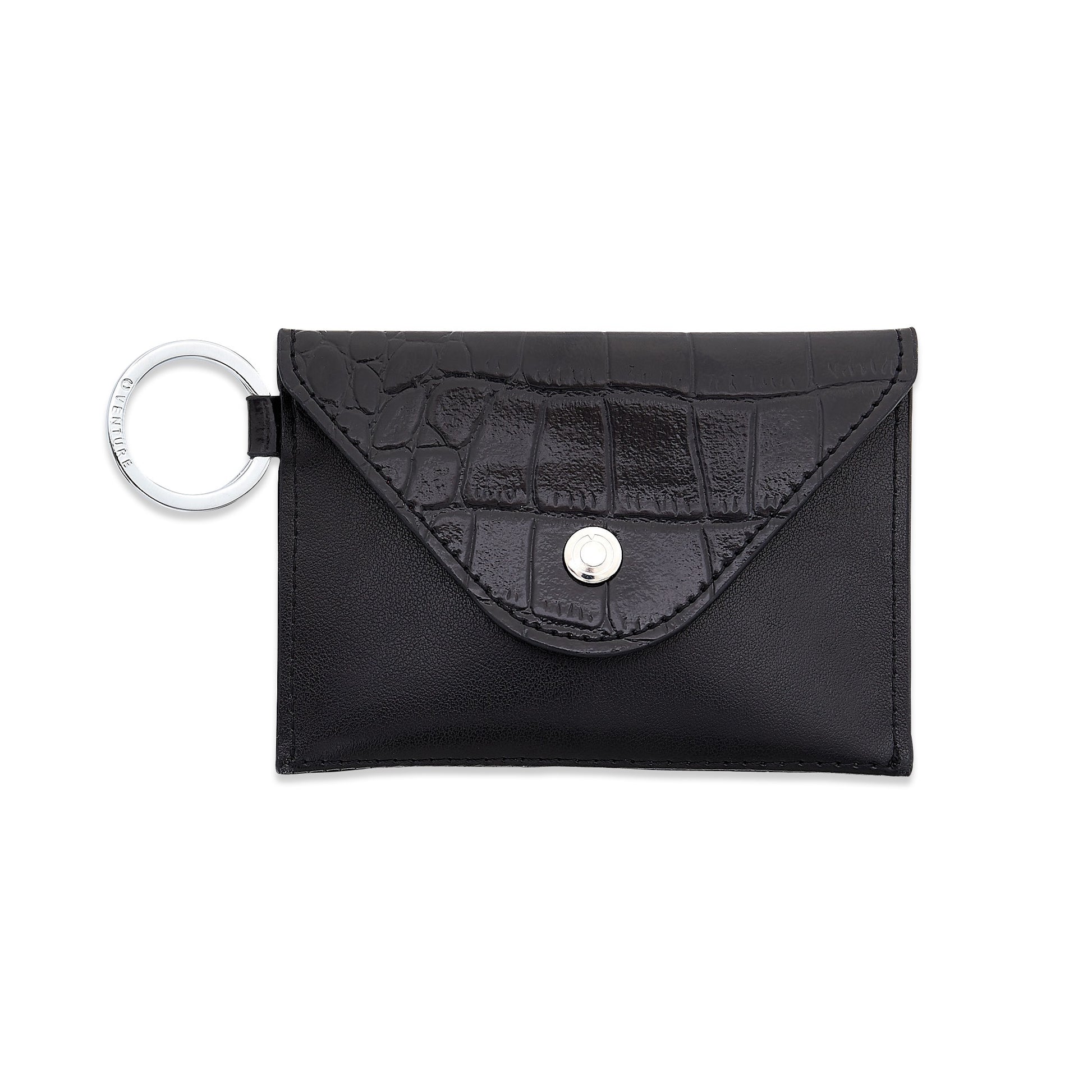 Back in Black Croc-Embossed - Mini Envelope Wallet - Oventure