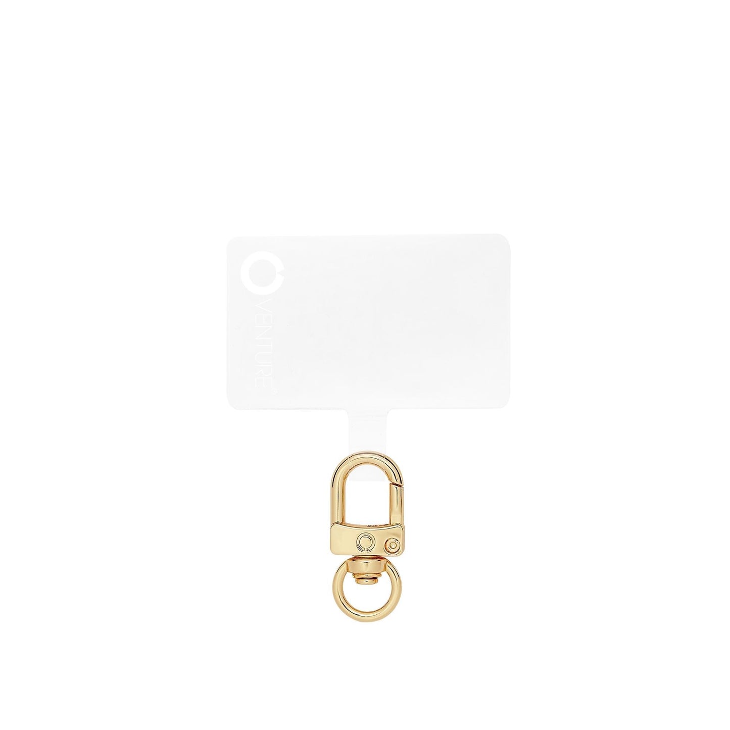 Universal Phone Connector - Gold Phone Tab allows hands-free use of cell phones.