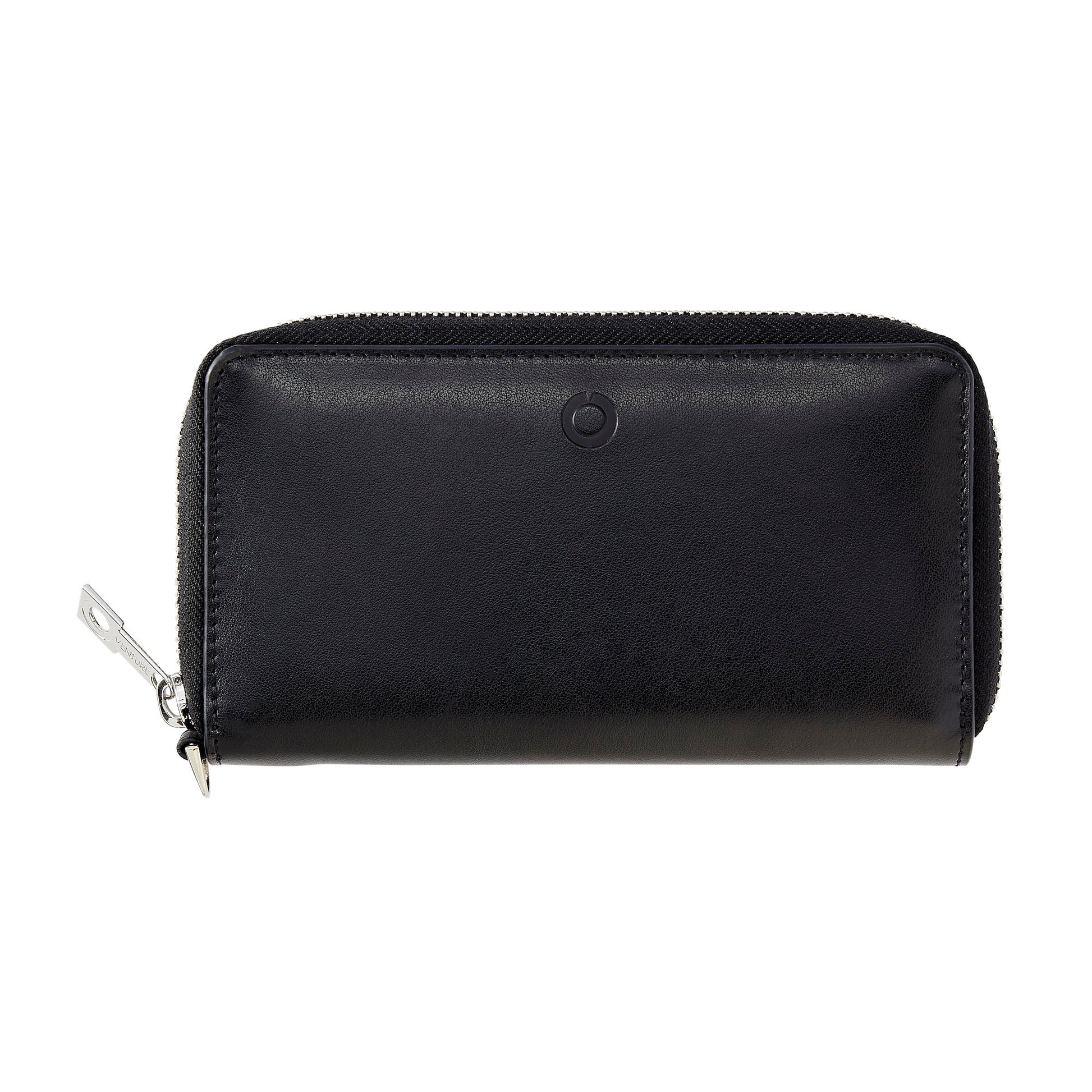 Back in Black - Ossential Leather Zip Around continental wallet - Oventure