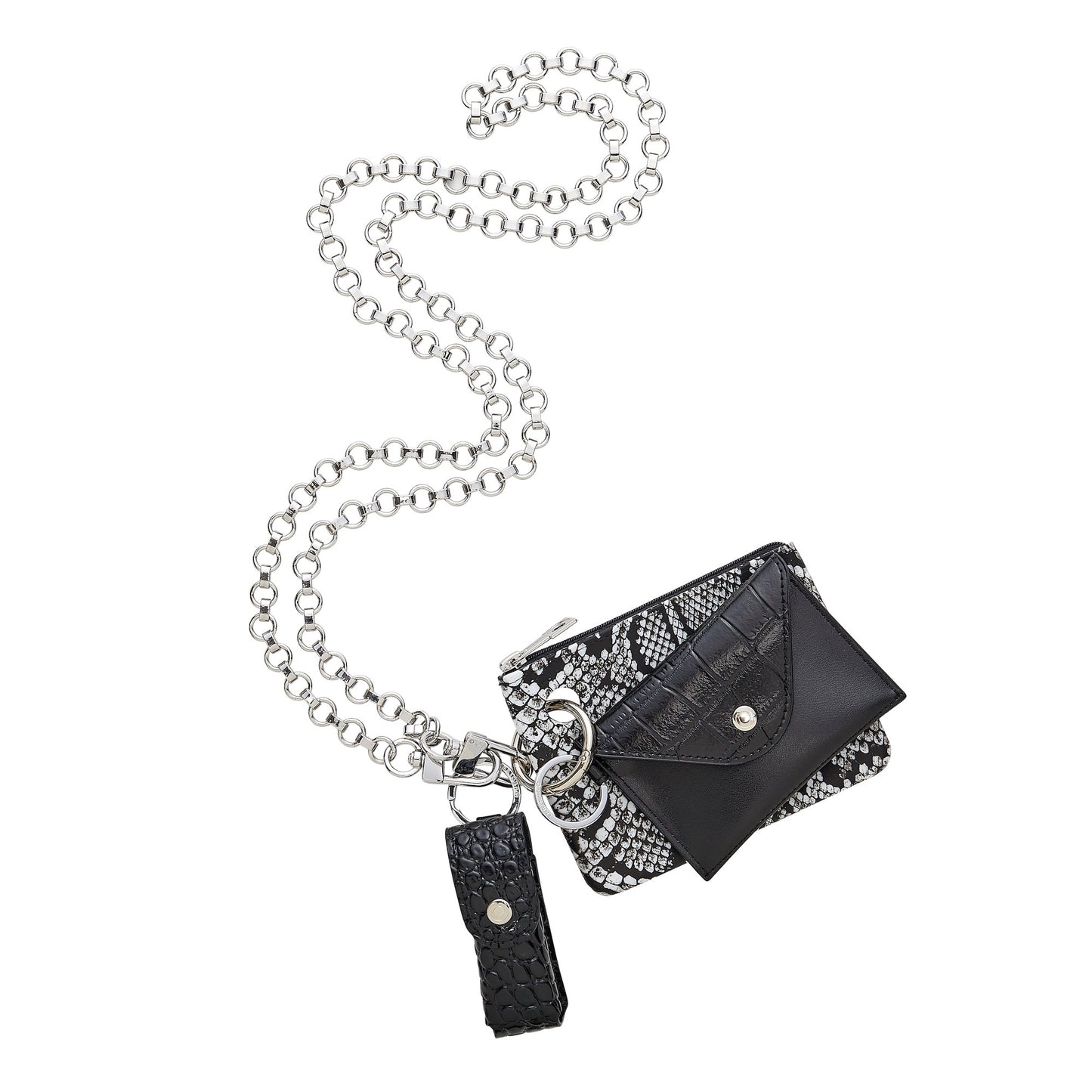Back in Black Croc-Embossed - The Smooch Lipstick Holder - Oventure Edit alt text