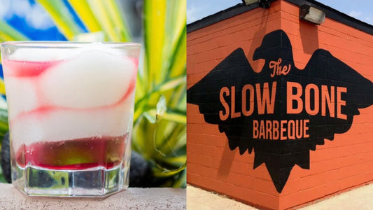 Oventure Blog about where to eat in Dallas featuring a picture of a mambo taxi margarita from Mi Covina and Slow Bone Barbecue
