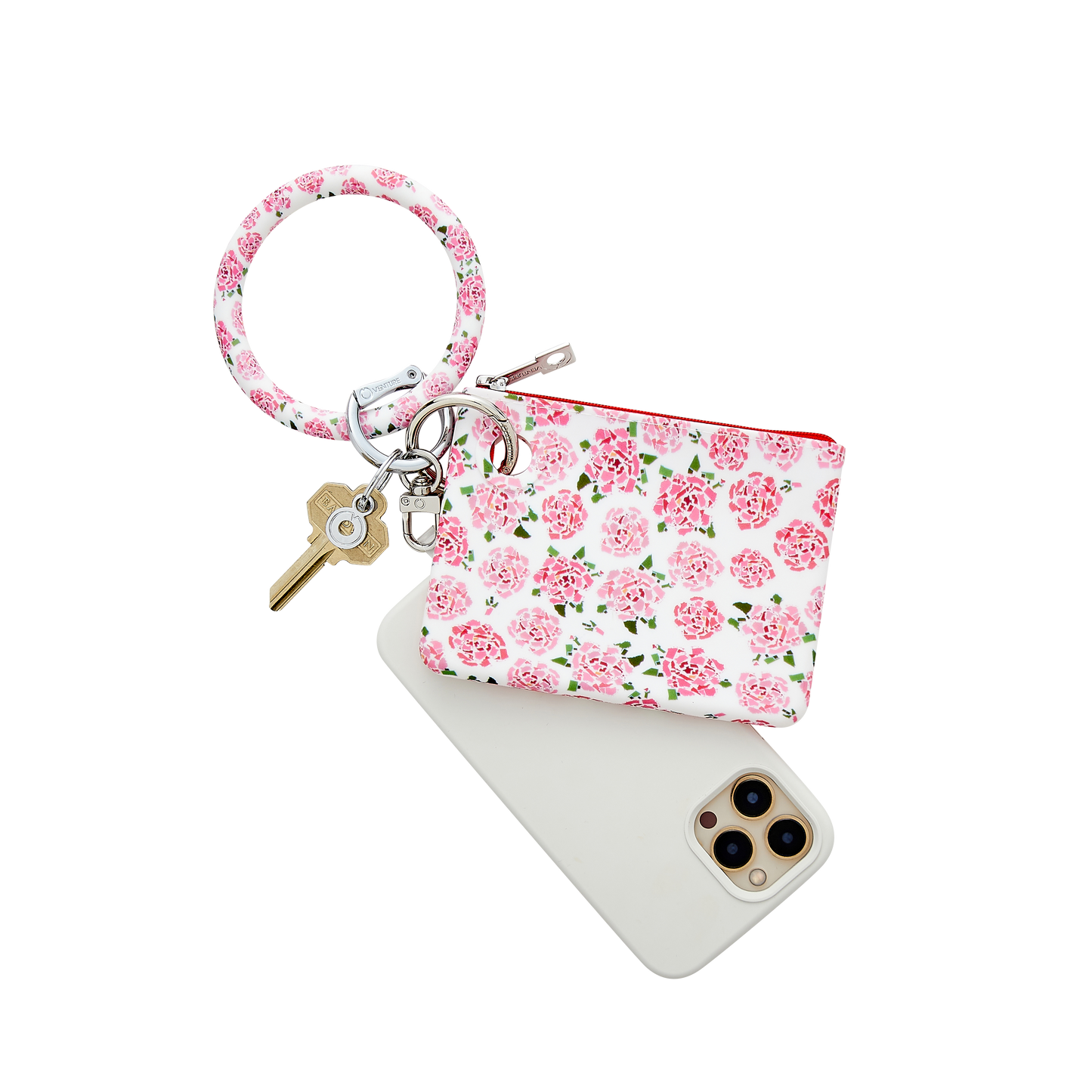 Mini Pouch - Fifty States Pink Silicone