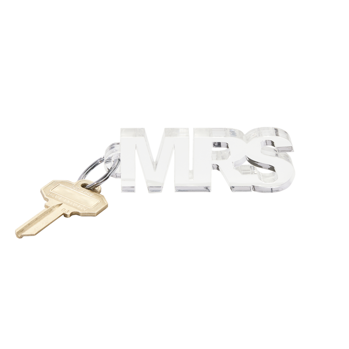 Acrylic bride keychain - a thoughtful wedding gift.