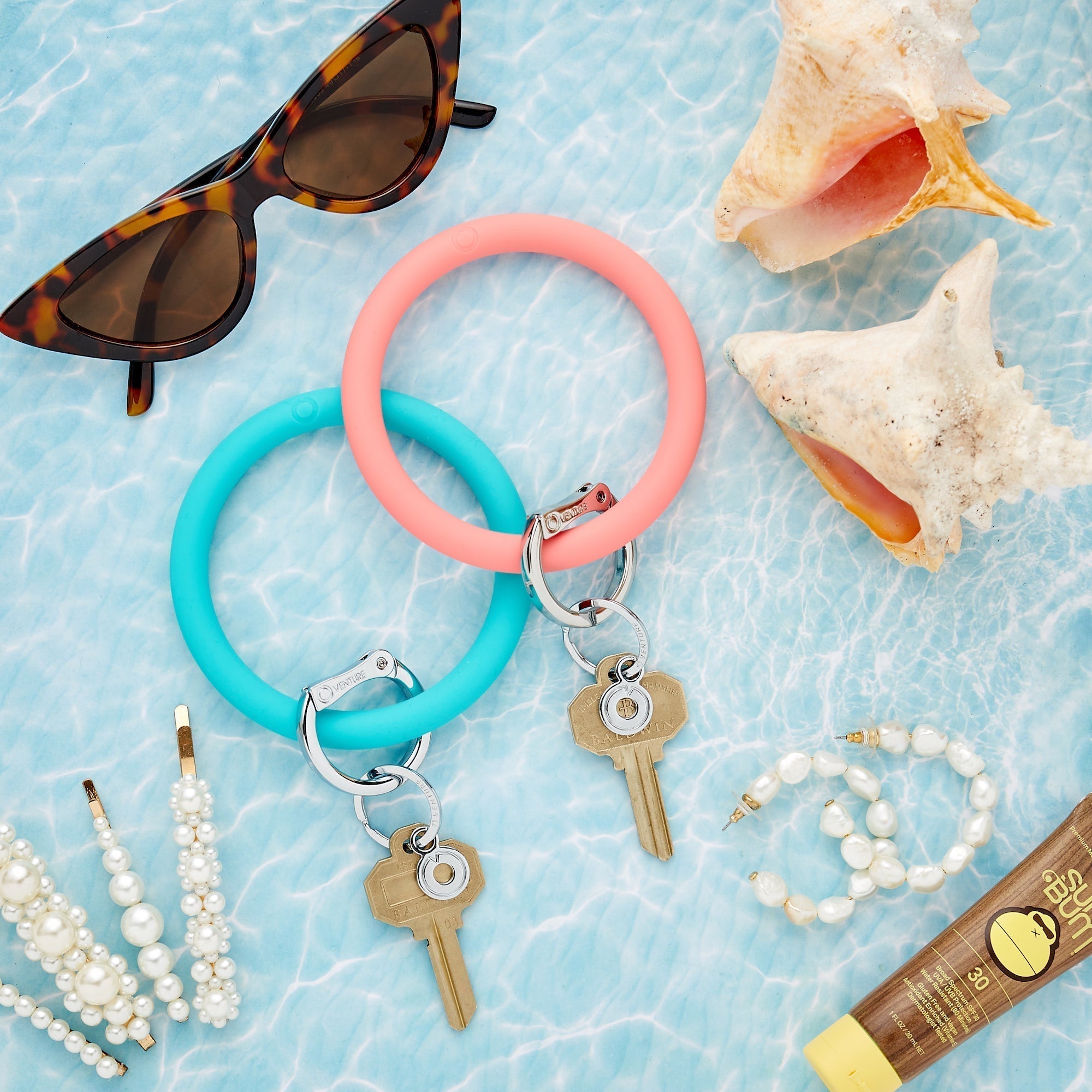 Silicone Big O® Key Ring - In The Pool | Oventure