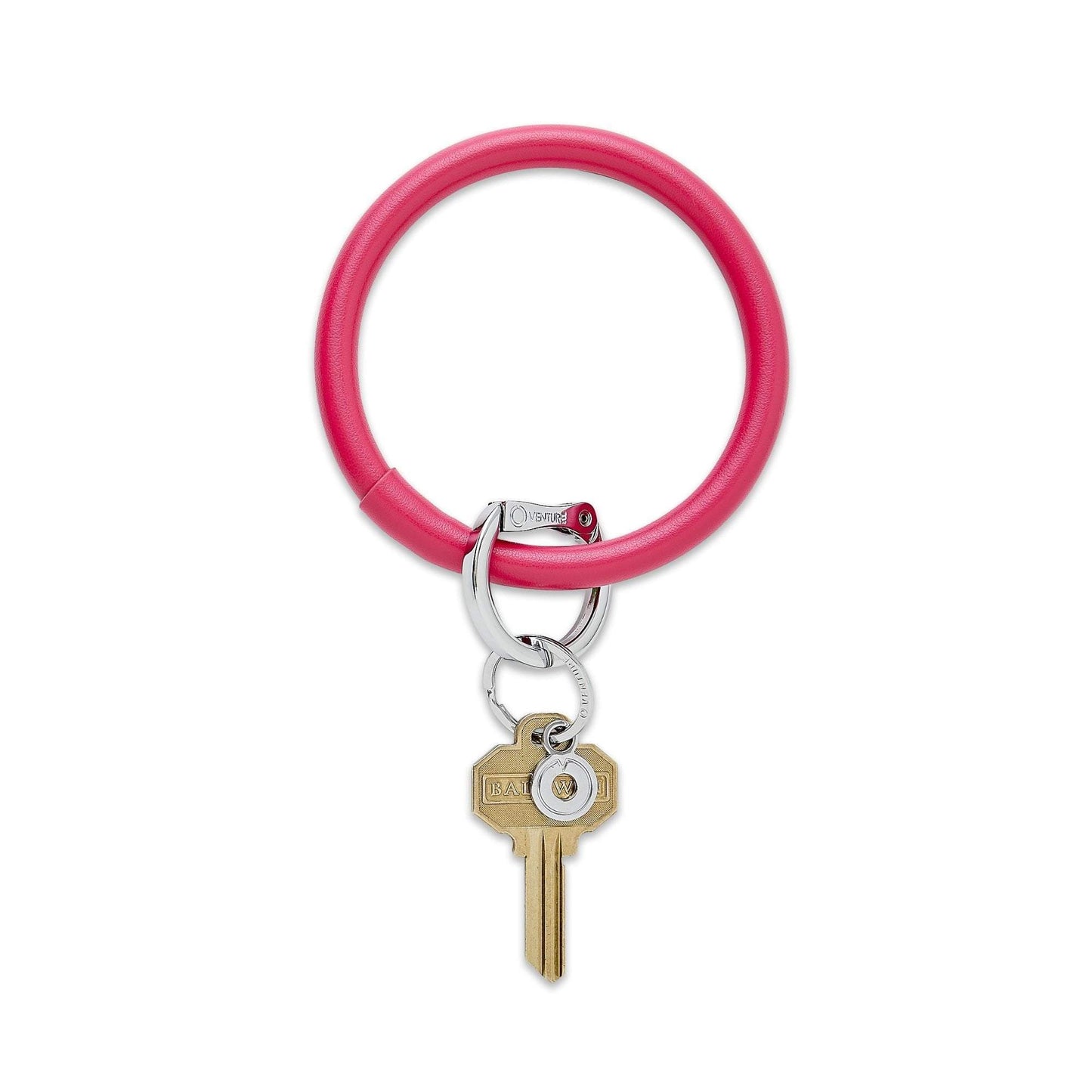 Tickled Pink - Leather Big O Key Ring - Oventure