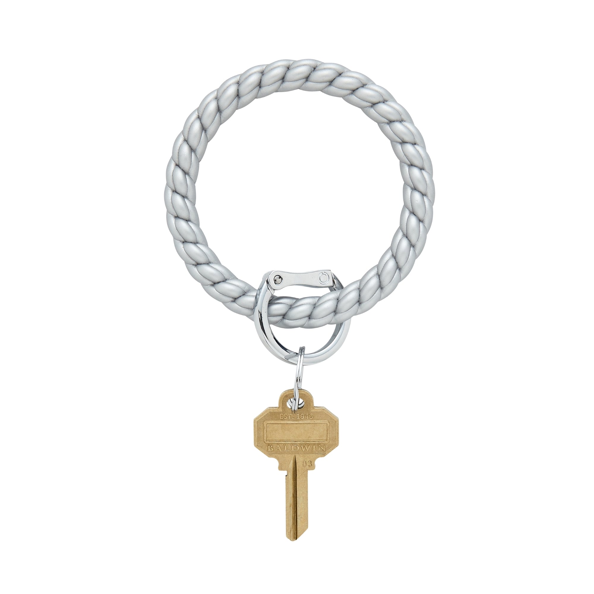 Silver Big O® Key Ring – Textured, Durable & Hands-Free | Oventure