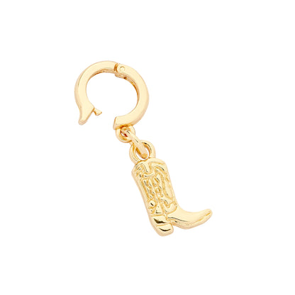 Gold Charms - Cowboy Boot Charm - Refill Pack