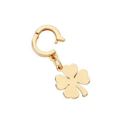 Gold Charms - Puffed Clover Charm