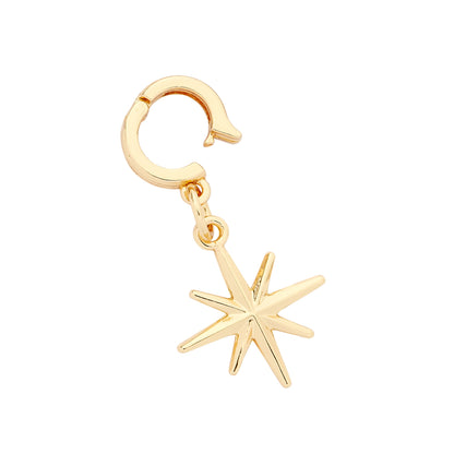 Star Clip-On Charm - Gold - Pack of 4