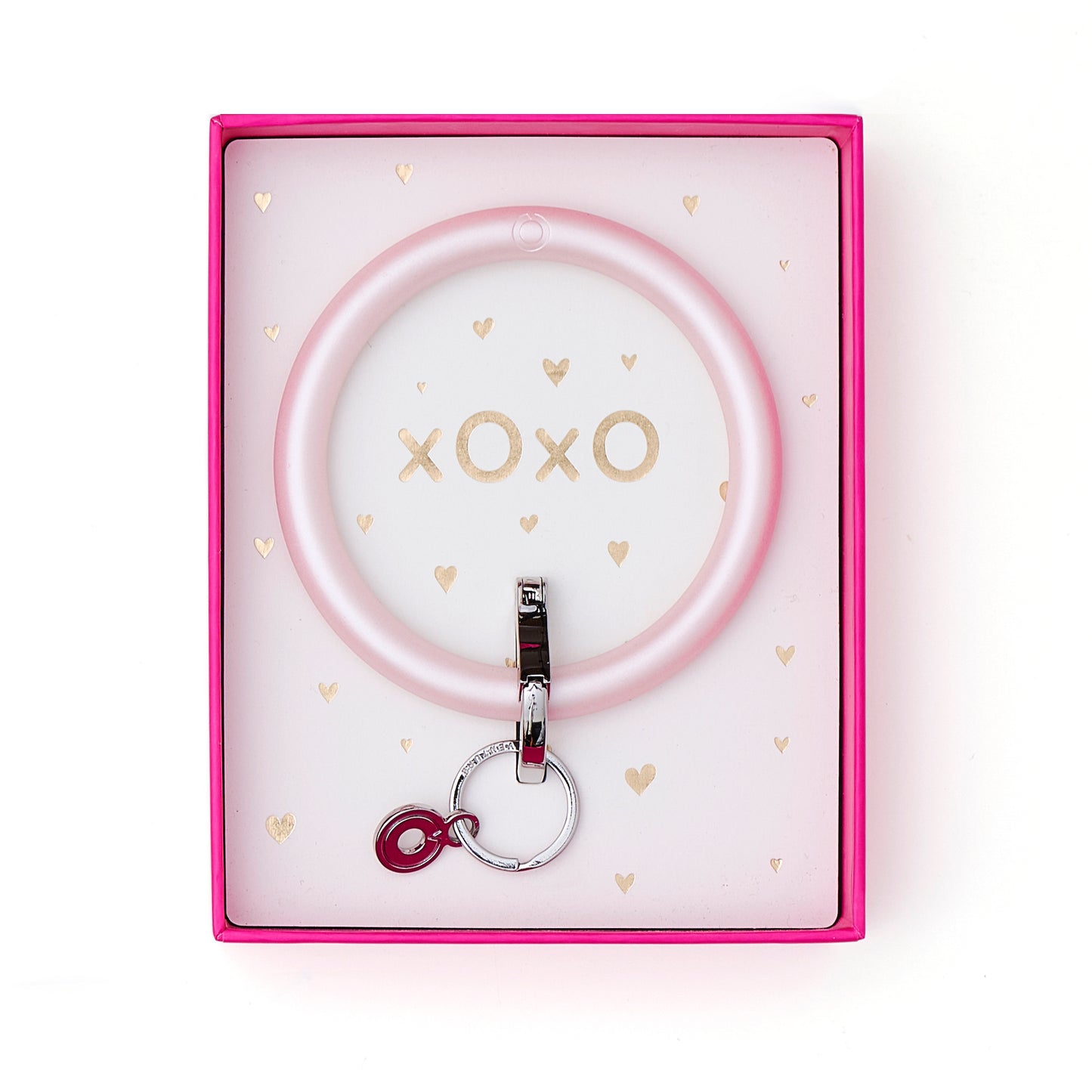 Silicone Big O® Key Ring Pearlized Rosé- Boxed Set