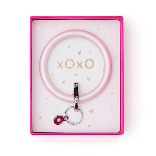 Silicone Big O® Key Ring Pearlized Rosé- Boxed Set