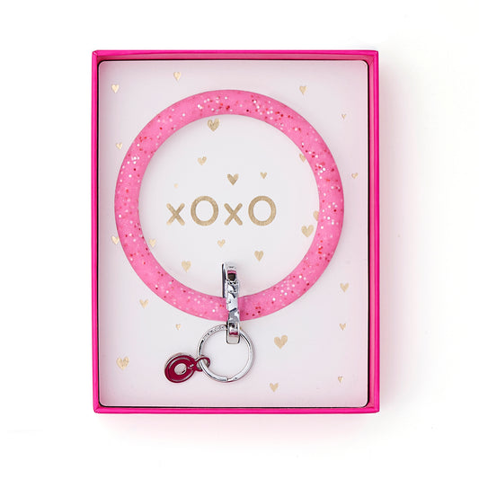 Silicone Big O® Key Ring Tickled Pink Confetti - Boxed Set