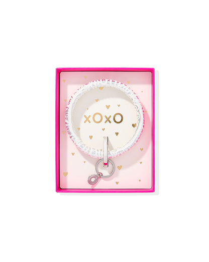 The Gift-Ready Leather Big O® Key Ring - Quicksilver Croc