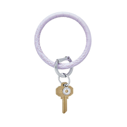 In The Cabana Croc-Embossed - Leather Big O Key Ring - Oventure
