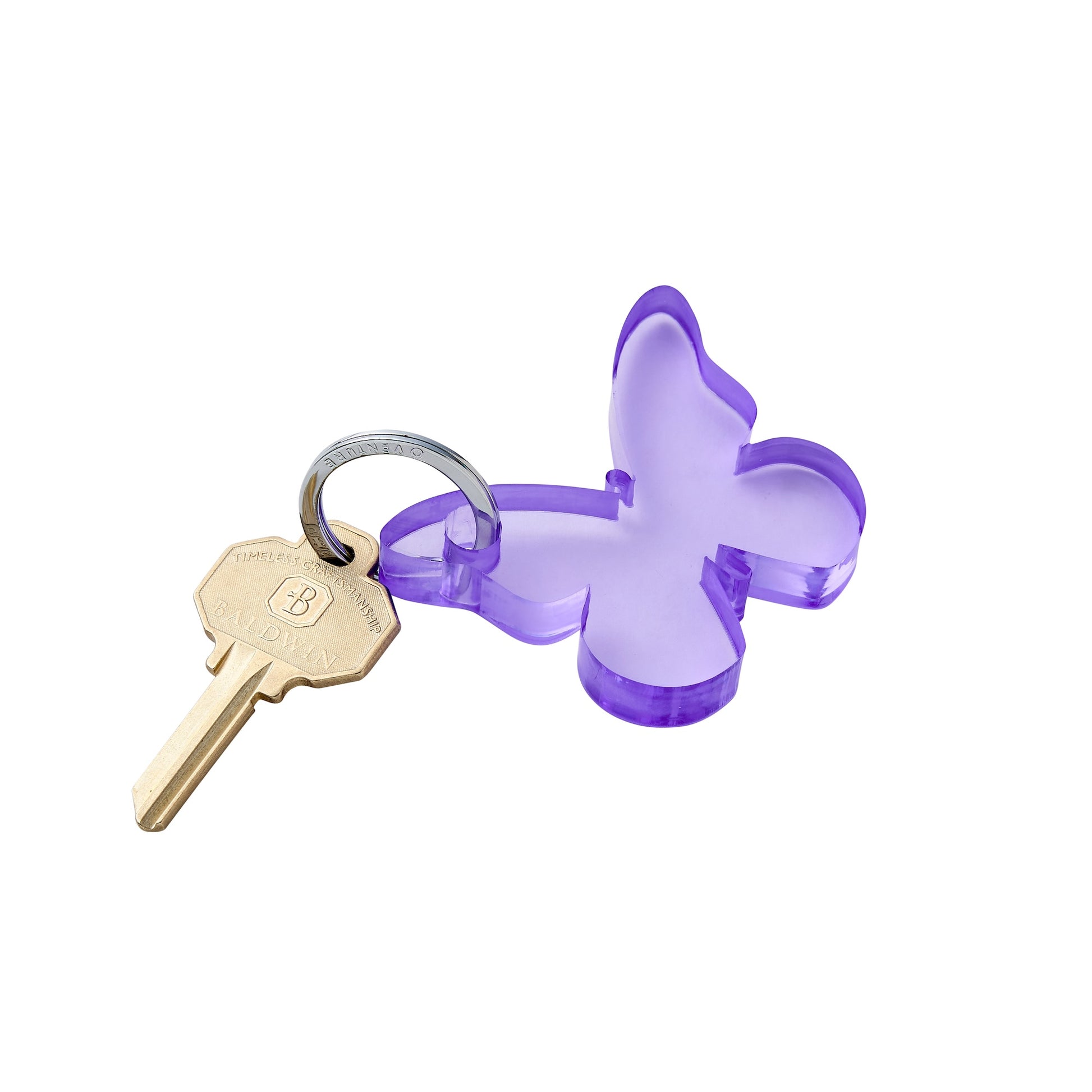 Acrylic lavender butterfly key chain - the perfect gift! 