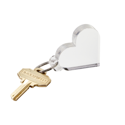 Heart keychain in luxe acrylic - the perfect gift!