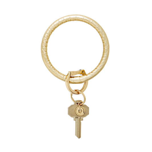 Poshture Boutique Silicone Beaded Key Ring Keychain Black