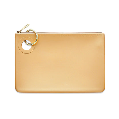 Solid Gold Rush Pearlized Large Silicone Pouch by Oventure