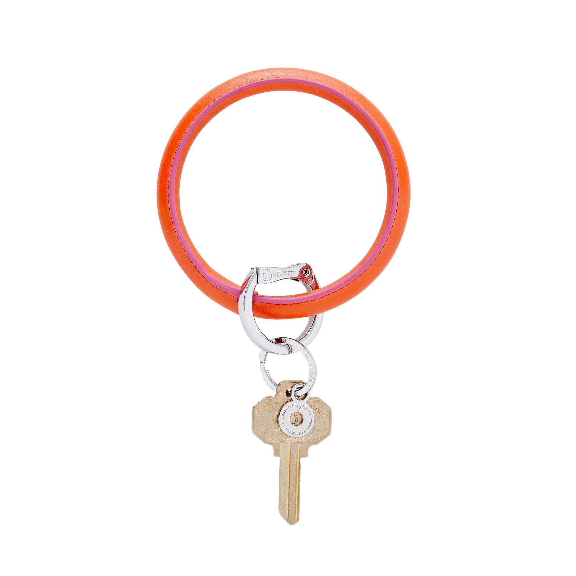 Take Me Tangerine - Leather Big O Key Ring - Oventure