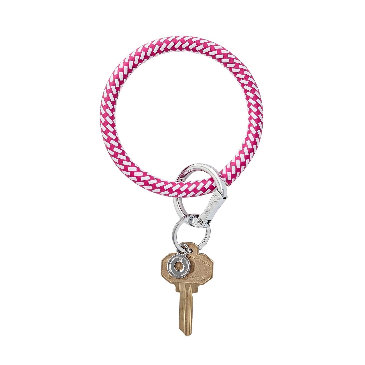 Tickled Pink Riviera - Leather Big O Key Ring - Oventure